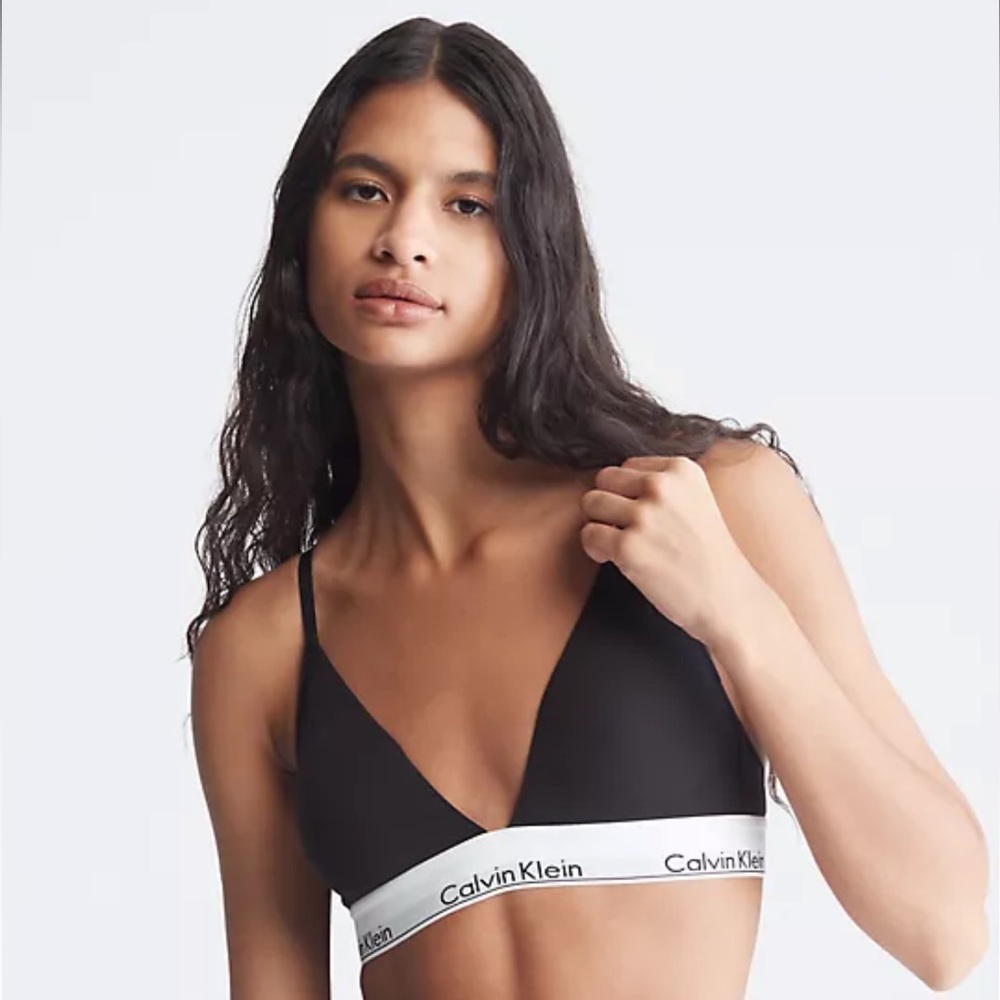 NWT- Modern Cotton Lightly Lined Triangle Bralette